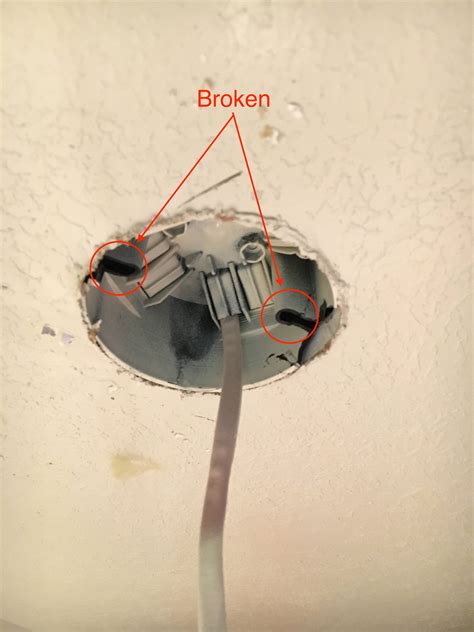 how to remove a ceiling light junction box|light fixture with junction box.